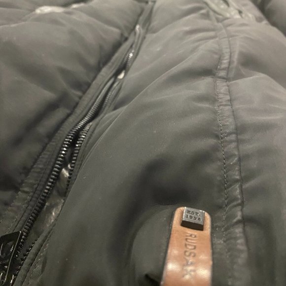 Rudsak Women's Black Down Coat with Natural Removable Fur - Picture 5 of 7